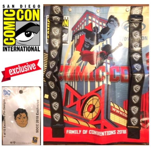 DC Comics Other - SOLD - Comic-Con Exclusive Bag & Rare Collectible DC Pin